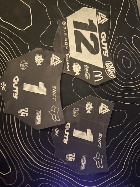 Mini Sticker ODI/Motocuts Plate